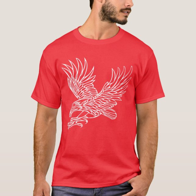 Ögon vid grippflygning för fågel-Älskare-falkoner T Shirt (Framsida)