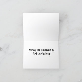 Ögonblick av glädje helgkort