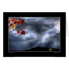 Ögonblick av under hälsningskort