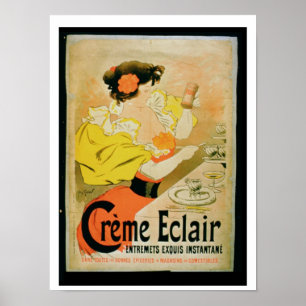 Ögonblick Dessert för Eclair för kräm för Poster