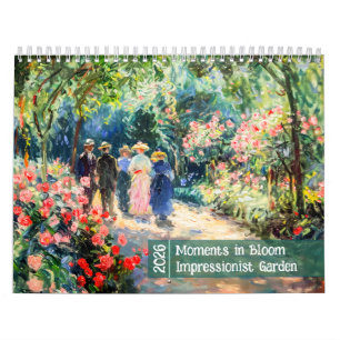 Ögonblick i blom – 2026 Impressionistisk Trädgårds Kalender