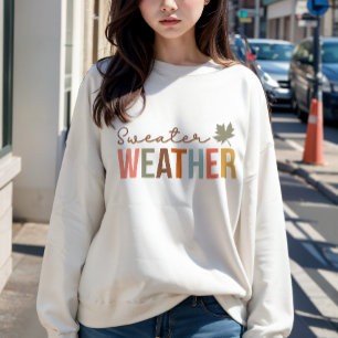 ÖGONBLICK MED RETRO SWEATER WEATHER FALL T SHIRT