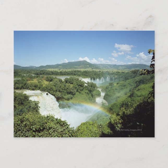Ögonblickande Iguazu-fall i Sydamerika Vykort (Framsida)