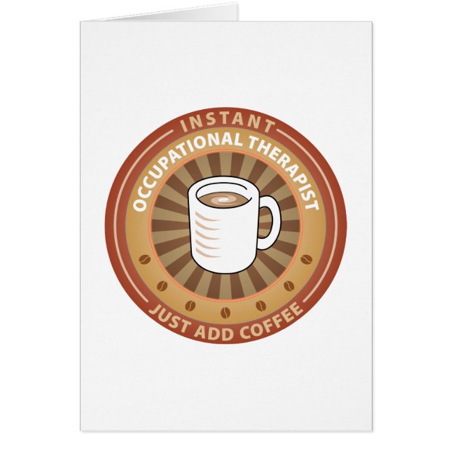 Ögonblickarbetsterapeut Hälsningskort (Framsidan)