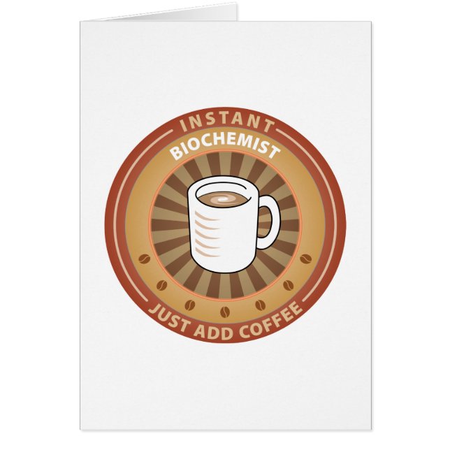 ÖgonblickBiochemist Hälsningskort (Framsidan)