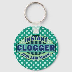 Ögonblicken Clogger tillfogar precis musik Nyckelring
