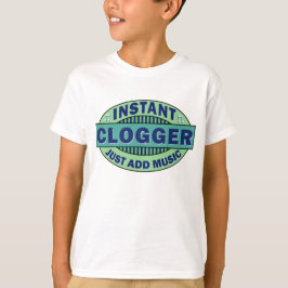 Ögonblicken Clogger tillfogar precis musik T-shirt