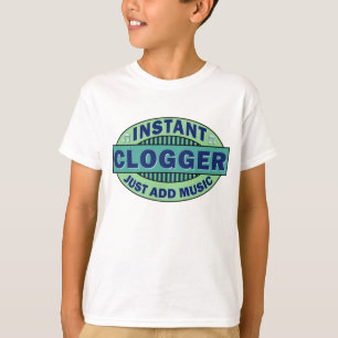 Ögonblicken Clogger tillfogar precis musik T-shirt