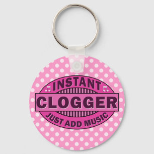 Ögonblicken Clogger tillfogar precis musikrosor Nyckelring