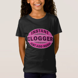 Ögonblicken Clogger tillfogar precis musikrosor T-shirt