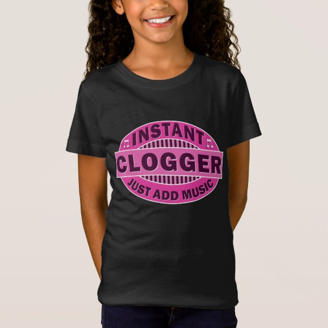Ögonblicken Clogger tillfogar precis musikrosor T-shirt (Framsida)
