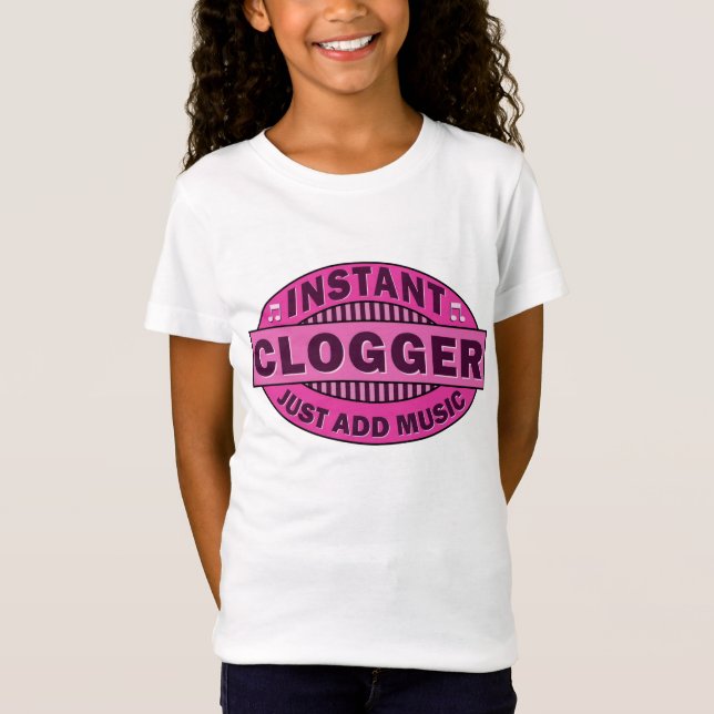 Ögonblicken Clogger tillfogar precis musikrosor Tee Shirt (Framsida)