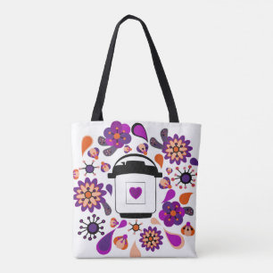 Ögonblicken pressar matlagningkrukan tygkasse