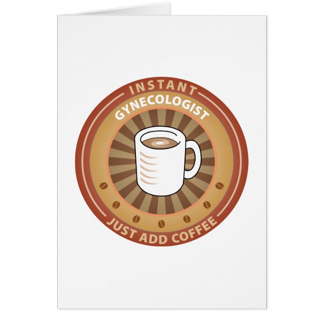 Ögonblickgynekolog Hälsningskort (Framsidan)