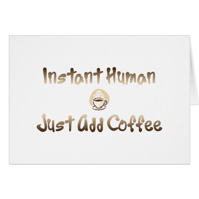 Ögonblickmänniska Hälsningskort (Framsidan Horizontal)