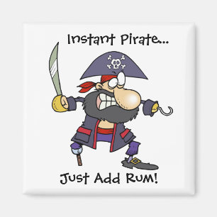 Ögonblickpiraten… tillfogar precis rom! magnet