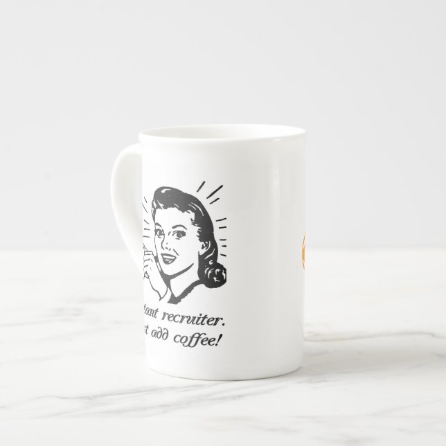 Ögonblickrekryterare Benporslin Mugg (Framsida vänster)