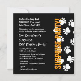 ÖGONBLICKSÅDANT Anpassningsbar Födelsedag Tass avt Inbjudningar