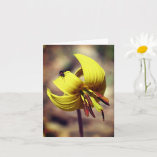 Ögonblicksbildkort för Lily och Friend Blommigt Kort