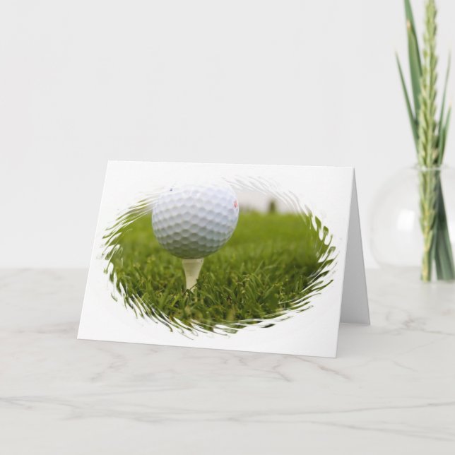 Ögonblicksbildskärmskort för Golf Tee Kort (Framsida)