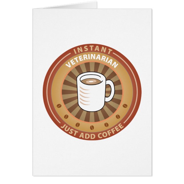 Ögonblickveterinär Hälsningskort (Framsidan)