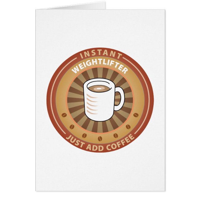 ÖgonblickWeightlifter Hälsningskort (Framsidan)