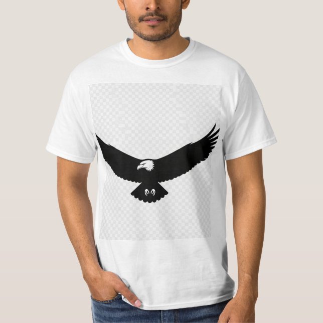 Ögonblixt med Vingar-spridning - minimalistiskt Ve T Shirt (Framsida)