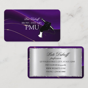Ögonbryn Eftervård Lyx PMU Microblading Salong För Visitkort