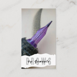 Ögonbryn Eftervård PMU Microblading Henna Salong F Visitkort
