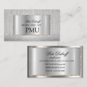 Ögonbryn Eftervård PMU Microblading Henna Salong Visitkort