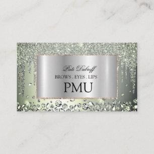 Ögonbryn Eftervård PMU Microblading Henna Salong Visitkort