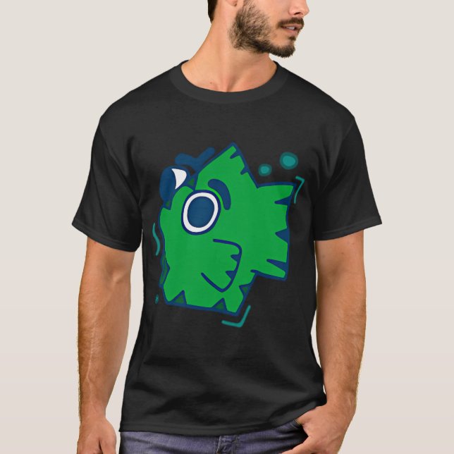 ögonbryn fisk t shirt (Framsida)