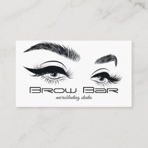 Ögonbryn & Fransar Microblading, Ögonfransförlängn Visitkort