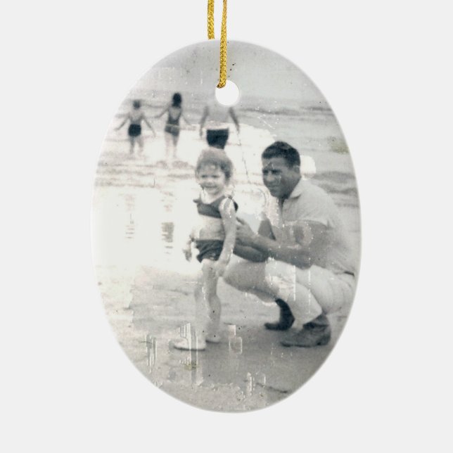 Ögonen av den Keke "Galveston" prydnaden Julgransprydnad Keramik (Baksidan)