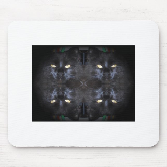 ögonen har det vitmusen att vaddera musmatta (Framsidan)