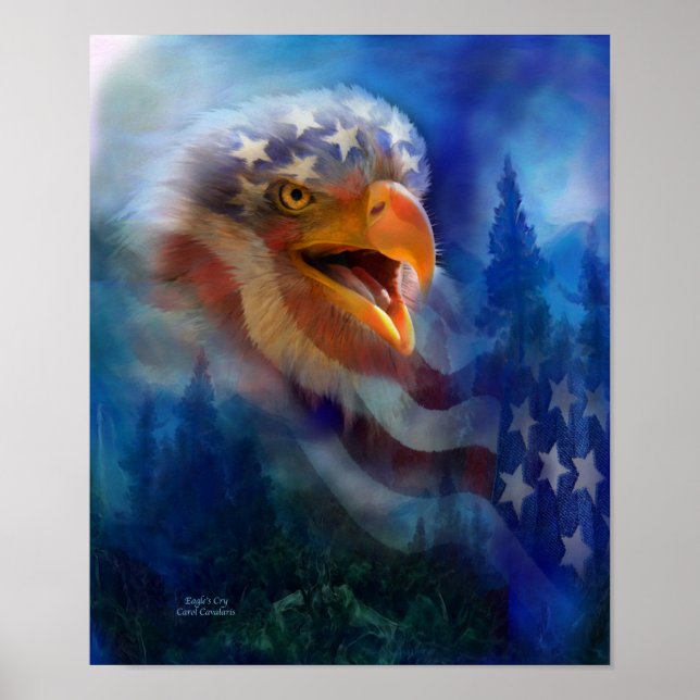 Ögonens Poster/utskrift av Gråt bild Poster (Framsidan)