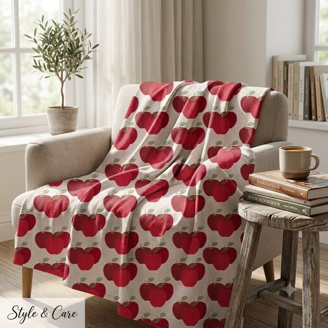 Ögonfångande fruktäppletryck unik tyg (Eye Catching Fruit Apple Print Unique Fabric)