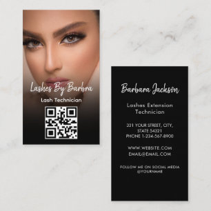 Ögonfrans Makeup Artist Svart Instagram Grid Moder Visitkort