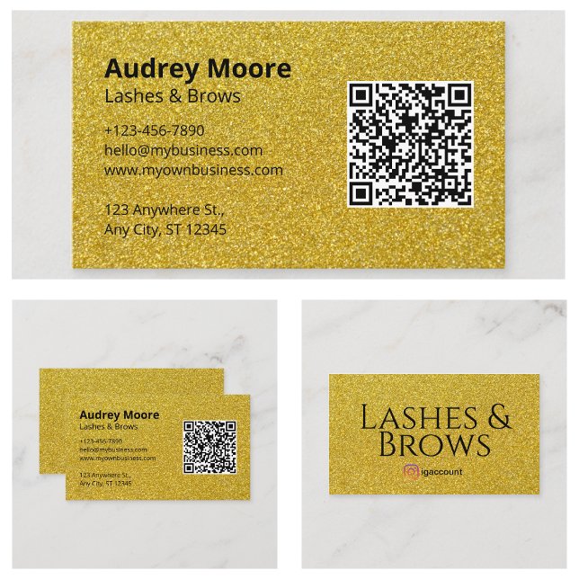 Ögonfransar Brows Trendigt Minimalistiskt Visitkort (Lashes Brows Trendy Minimalist Business Card
)