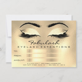 Ögonfransar Bruna Guld Makeup Artist Certifikat Gå