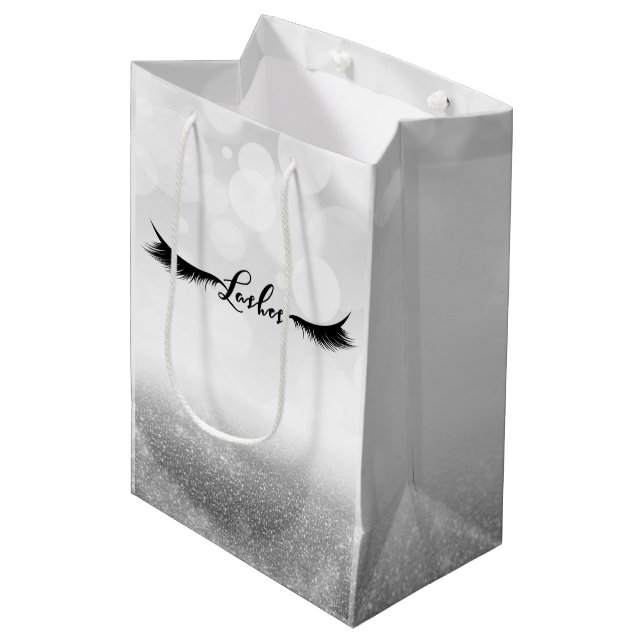 Ögonfransar Eyelashes Extensions Silver Skönhet Fö (Framsidan Vinklad)