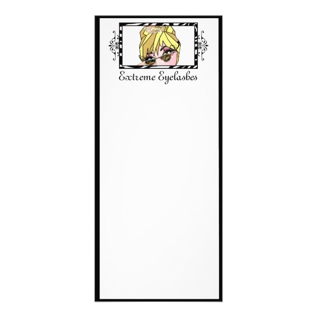 Ögonfransar/Permanent MakeUp-hyllkort Reklamkort (Framsidan)