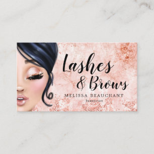 Ögonfranser för Luxe glitter för Makeupkonstnä Visitkort