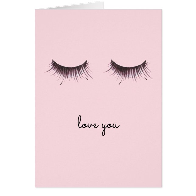 Ögonfranser Hälsningskort (Framsidan)