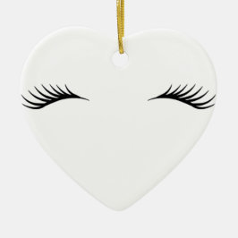 Ögonfranser Julgransprydnad Keramik