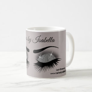 Ögonfranser - Smokey gråttsilver Kaffemugg