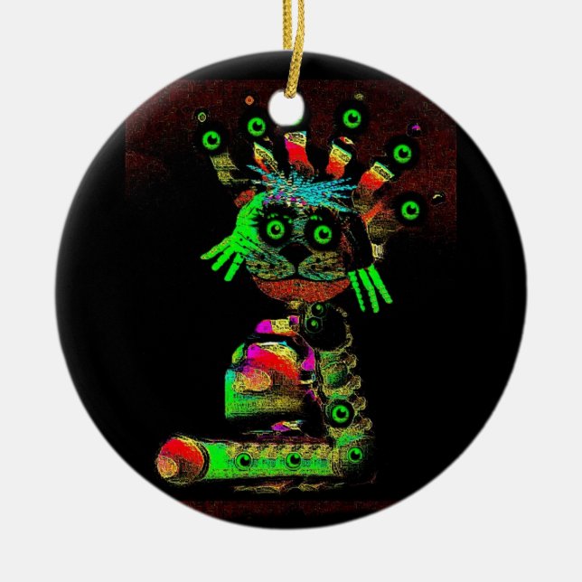 Ögongåvor Julgransprydnad Keramik (Framsidan)