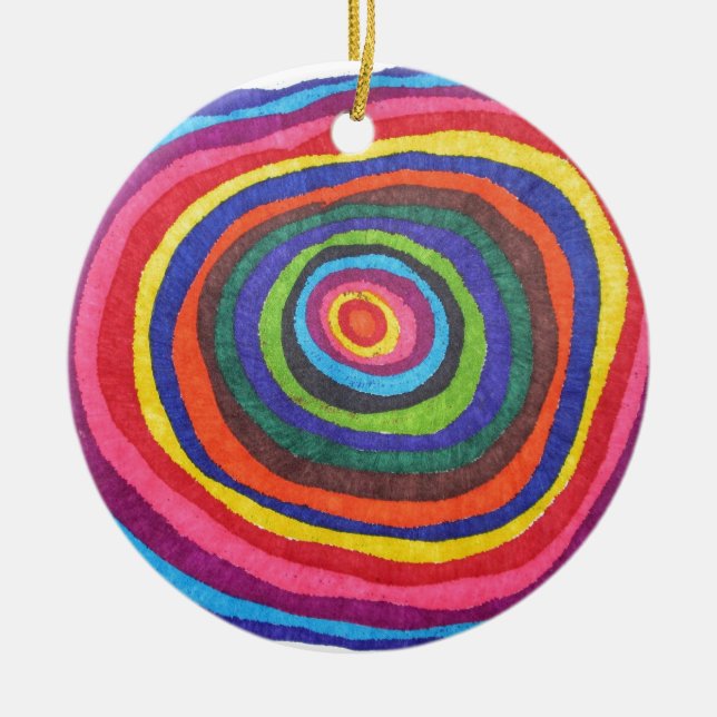 Ögonglob Julgransprydnad Keramik (Framsidan)