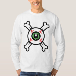 Ögonglob och dödskalle (ljusa bakgrunder) t shirt