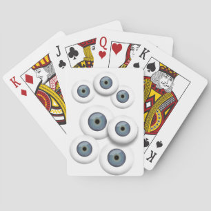 Ögonglob som leker kort casinokort
